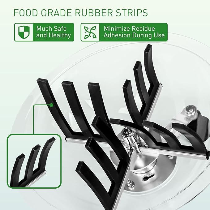 Gerrit 13-Inch Bud Leaf Bowl Trimmer Twisted Spin Cut Sharp Stainless Steel Blades Clear Visibility Domefor Hydroponic Plant