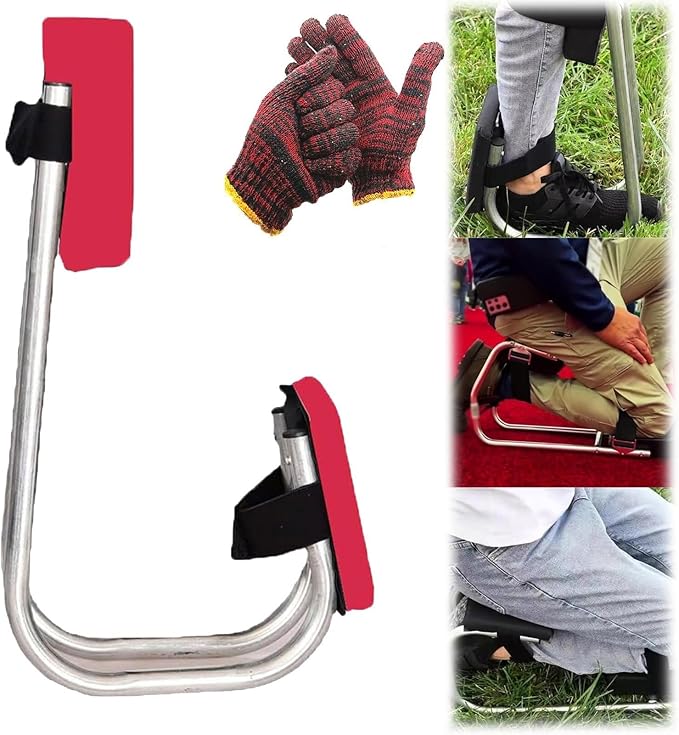 Gardening Knee Pads2024 New Knee Seat for Garden Outdoor Portable Knee Pads Knee Seat Leg Brace for Gardening Labor Saving Tool for Farm Work(Red)