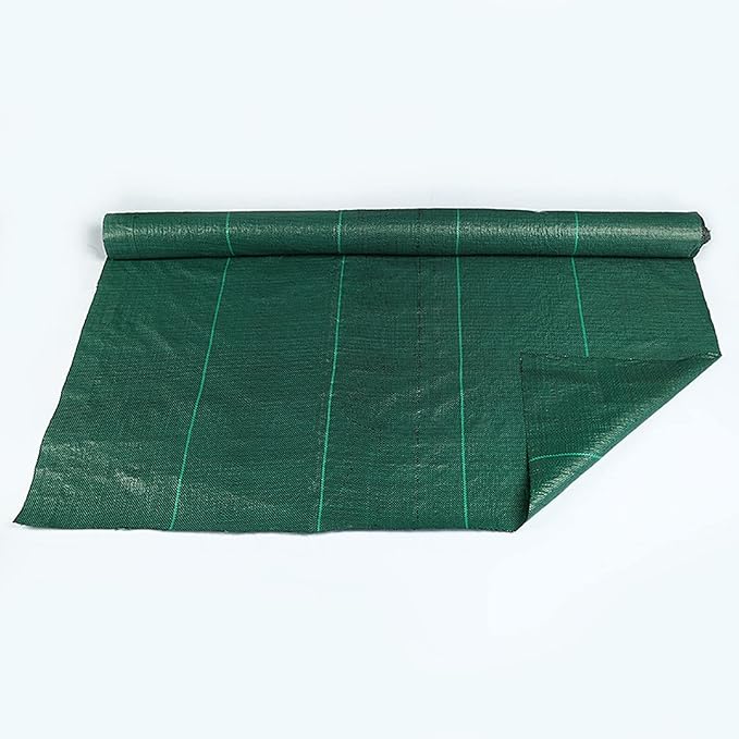 GeotextileWeed Barrier Landscape Fabric Heavy Duty Weed FabricWater Permeable Ground CoverPP Woven Garden Ground CoverTear Resistant Heavy Duty Black (Size : 1.52x6m/5x20ft)