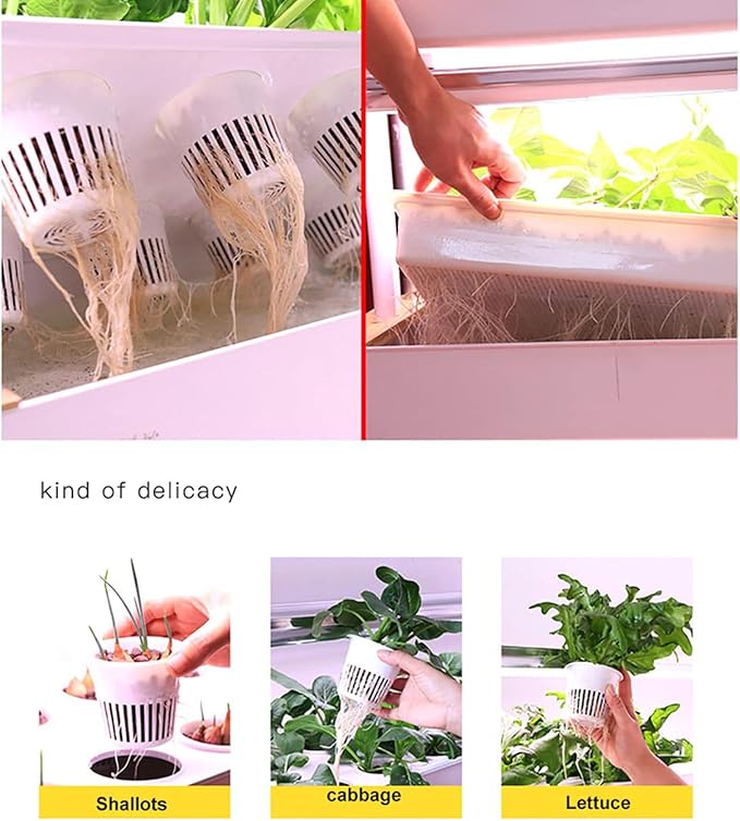 Indoor Garden Hydroponic Growing System3/4 Tier Hydroponics Tower SetHydroponic PlanterPlant Vertical HydroponicsSuitable for Planting Leafy VegetablesStem Vegetables 90holes