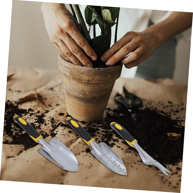 VICASKY 1 Set Ergonomic Gardening Tool Set Garden Equipment Kit for Planting Weeding and Soil Loosening and Small Garden Shovel and Hand Fork