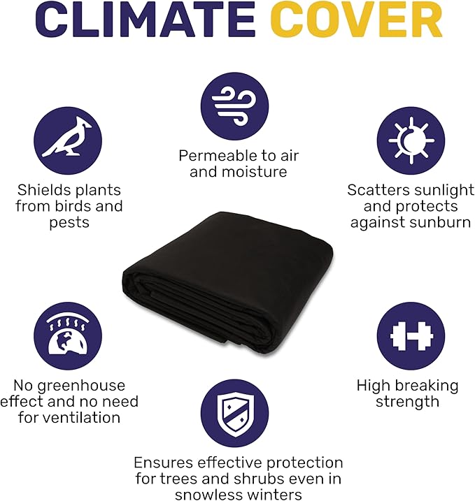 Garden Weed Barrier Landscape Fabric 33 FT / 300 FT - Heavy Duty Non-Woven Spunbond Ground Cover High Permeability Weed Control Cloth for Flower Beds &ampVeggetable Gardens
