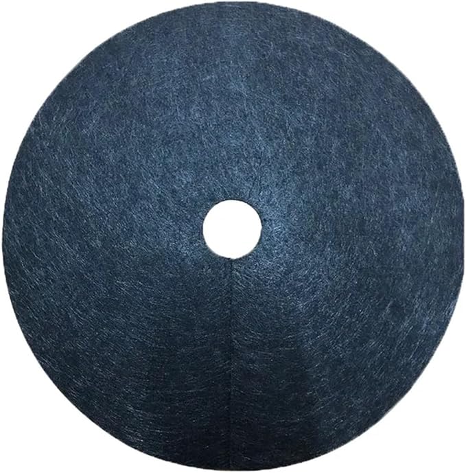 Non-Woven Tree Mulch 10pcs Mulch Orchard Ground Cover Barrier Mat Weed Control Fabric Landscape Round Tree Non Woven Block Outdoor Garden Tree Mulch Mats(62x7cm)