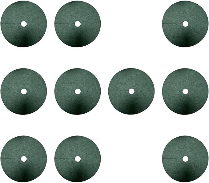 10X Tree Mulch Rings for Weed Control Protection Mats Landscape Reusable Plant Cover Tree Protector Weed Barrier Fabric Green- 72cm 8cm Hole