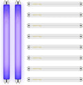Qualirey 10 Pack Bug Zapper Replacement Light Bulbs 10W for 20W Indoor Bug Zapper BL T8 F10W 13Inch Light Tube Compatible with Aspectek Liba Micnaron Lulu Home and Other 20W Mosquito Lamp
