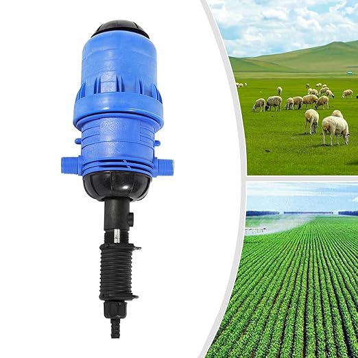 Drip Infusion Fertilizer Machine Proportional Injector Water-Driven Injector Chemical Fertilizer Medicator 0.4-4% Adjustable Fertilizer Injector for Industry Garden Hose Livestock