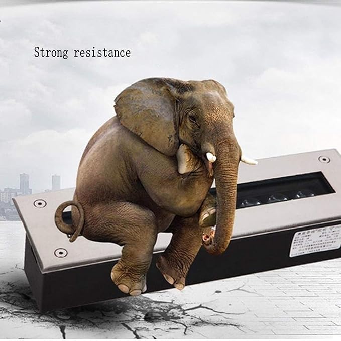 Rectangular Outdoor Recessed Spot Light - IP65 Waterproof Garden Buried Lights AC85-265V LED Floor Spotlight Ground LED Landscape Lights Outdoors Terraces Lighting(Yellow9w)