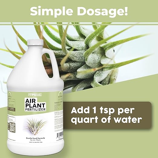 TPS NUTRIENTS Air Plant Fertilizer for All Tillandsia Air Plants Use As Foliar Spray or for Soaking Liquid Plant Food 1 Gallon (128 oz)