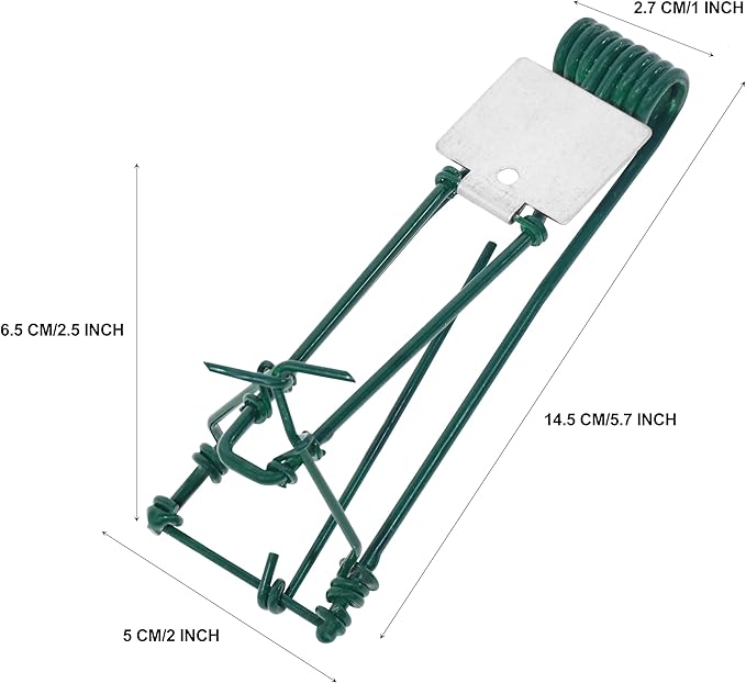 Gopher Trap 4/8 Pcs Outdoor Gopher Mole Vole Traps Killer for Lawns Easy Set (8)