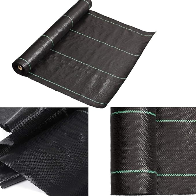 Petgrow Heavy Duty Weed Barrier Landscape Fabric for Outdoor Gardens Non Woven Weed Blockr Fabric - Garden Landscaping Fabric Roll - Weed Control Fabric in Rolls(4FTx300FT)
