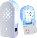 2 Packs Plug-in Mosquito Traps with 10 Glue Boards Indoor Wall Insect Catchers with 365nm Blue-Violet Lights for Mosquitos Moths Fruit Flies Gnats and Other Small Flying Bugs