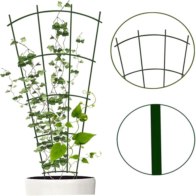 4 Pcs Indoor Plant Trellis for Potted Plants Climbing Outdoor Metal Garden Trellis for Climbing Plants Houseplants Flowers Vine Ivy