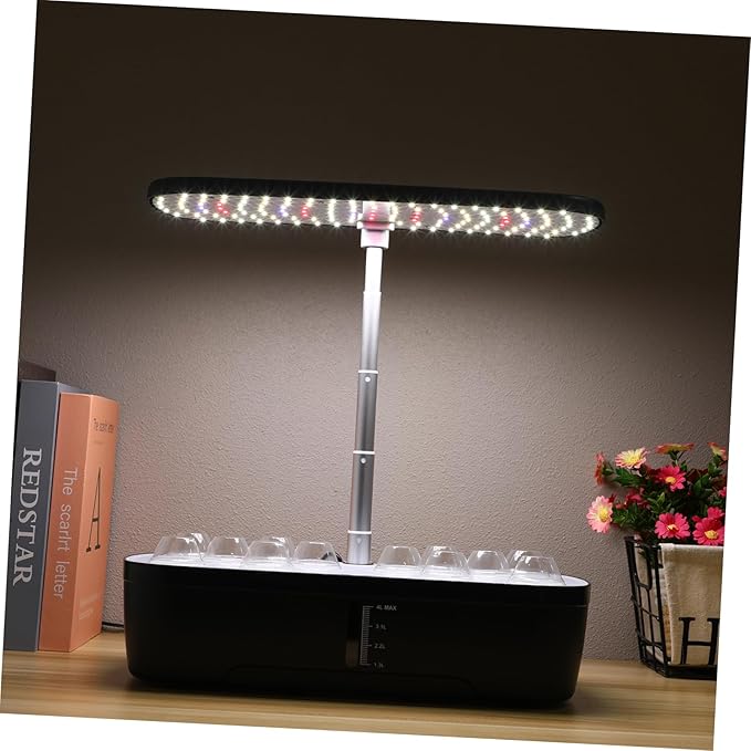 Kisangel 1 Set Indoor Hydroponic Gardening Kit Smart Plant with Automatic Watering Fertilization and Temperature Control for Easy Indoor Vegetable Cultivation