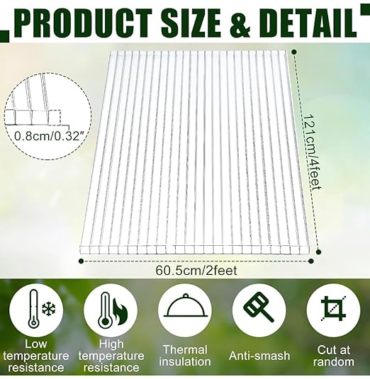 Two Pieces 8mm Twin Wall Polycarbonate Greenhouse Panels 8mm Polycarbonate Sheet Plastic Roof Panels Hurricane Shutters Greenhouse Replacement Panels Clear Light Weight