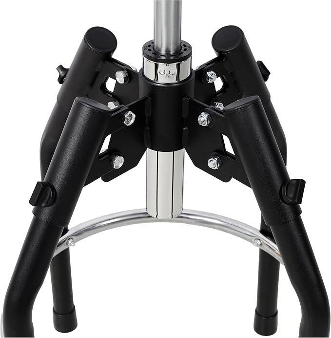 Heavy Duty Hydraulic Shop Stool with 360° Swivel Adjustable Mechanic Seat with Foot Rest 330LBS Capacity for Garage Workshop Industrial Use