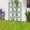 Garden Trellis Outdoor Decorative Plant Trellis Easy Assembly (No Tools Needed) Plant Support for Outdoor Indoor Vines Flowers Potted Plants Green(W60xH90CM(2.0x3.0FT))