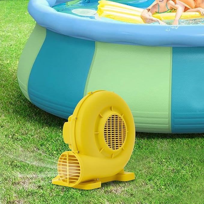 Air Blower Pump Fan 2150Pa Air Blower Jumping Bed Inflator Powerful Inflatable Bounce House Blower for Inflatable Water Slide Bouncy Castle Bounce House Speed 3250RPM 1118CFM Air Volume