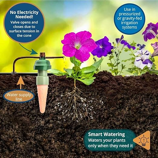 Blumat Watering System Stakes 10 Plant Starter Drip Irrigation | Great for Houseplants and Garden