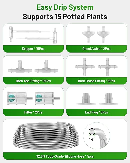 [All-New 2027] 2 Zone Automatic Plant Waterer for Indoor Unistyle Plant Watering Devices for Potted Plants Drip Irrigation System with Programmable