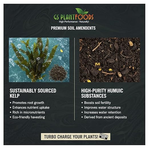 GS Plant Foods Root Ruckus – Dry Soil Zone Conditioner – Humic-Rich Granules with Kelp Components to Support Soil Structure &amp Nutrient Availability (11 oz)