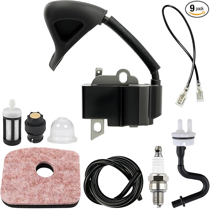 BG56 Ignition Coil Kit Fit For Stihl BG56 BG56C SH56 BG86 BG86C SH86 BG66 BR200 Leaf Blower Replace Parts OEM 4241-400-1318 With Air Filter Tune Up Kit