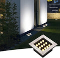 Outdoor Landscape Spotlights Square Buried Lights - Ground LED Landscape Lights Outdoor Recessed IP66 Waterproof In-Ground Lamp AC85-265V LED Spotlights for Driveway G