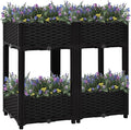 Raised Bed PlanterGarden BedGalvanized Raised Garden BedPlanter Raised bedsGalvanized Planter31.5x15.7x28 Polypropylene
