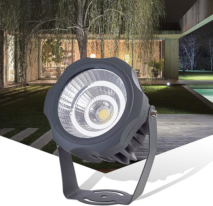 LED Spotlight COB Flood Light Outdoor Garden Lights IP67 Waterproof Adjustable Angle Tree Lamp for The Garden Plaza Advertising Signs Lawn Landscape Lights