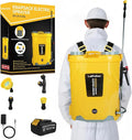 Battery Powered Backpack Sprayer 5.3 Gallon100 PSI Electric Garden Sprayer Compatible with DeWalt 20V Battery Weed Lawn Sprayer with Telescopic Wand 4 Nozzles 3.0 Ah Battery &amp Charger Included