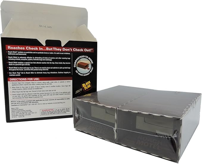 Black Flag TAT Roach Motel Traps 2-count Packages (Pack of 6)