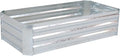 HomeRoots 12 X 48 Silver Metal Rectangular Raised Garden Bed