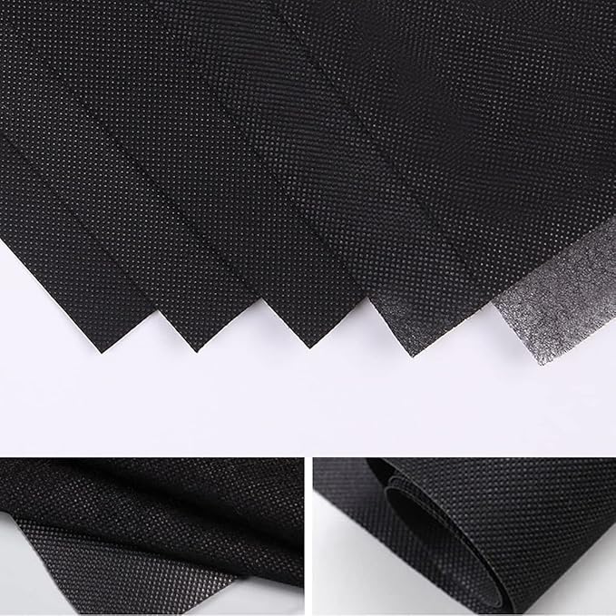 GeotextileWeed Barrier FabricGarden Weed Barrier Landscape Fabric Durable/Heavy-Duty Weed Block Gardening MatHigh PermeabilityEasy Setu Convenient Design (Color : Black Size : 1x20m/3.3x65.62