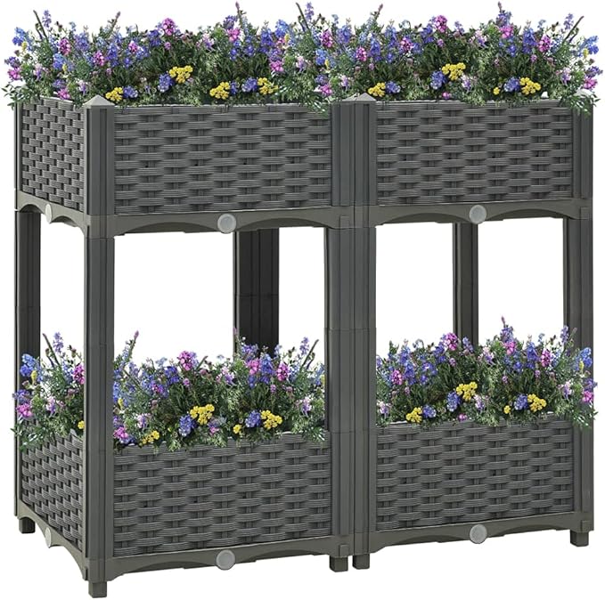 SKM Raised Bed 31.5x15.7x28 Polypropylene-04061026
