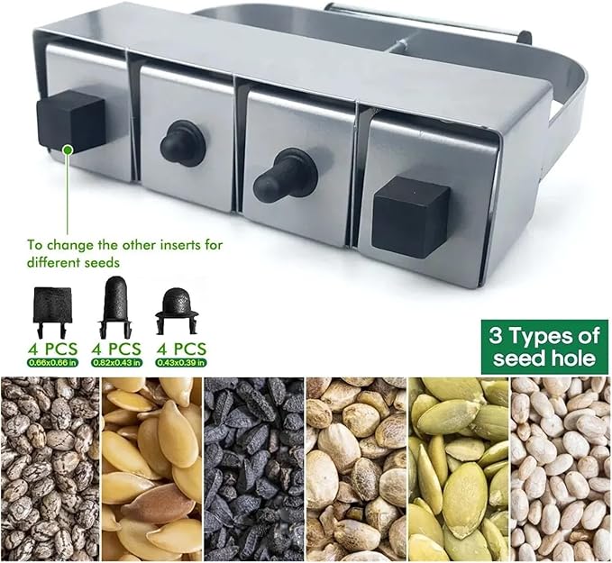 Handheld Soil Block Maker 2 Inch Manual Tool for Seedling Starter in Greenhouse and Garden Planting