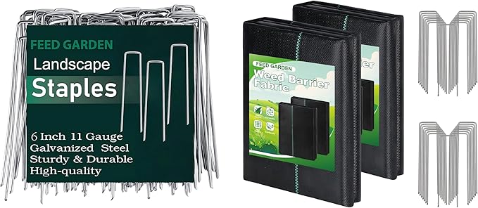 Weed Barrier Fabric+ Stakes Bundle