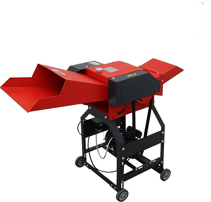 INTSUPERMAI Hay Cutter Pulverizer Grass Crusher 4-Blade Feed Crusher Grass Chaff Cutter Hay Cutter Machine Dry-Wet Straw Cutter 400-800KG/H 220V