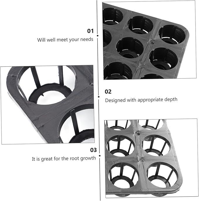 5pcs Plant Germination Tray Plant Growing Trays for Indoor Growth Lightweight and Convenient for Flowers and Vegetables