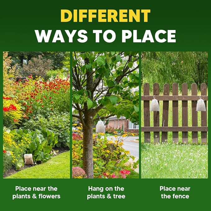 Deer Repellent Rabbits Repellent Outdoor Deer Repellant for Garden Deer and Rabbit Repellents for Plant Deers Deterrent for Yard Keep Deers Away from Flowers Safe and Easy to Use-8P