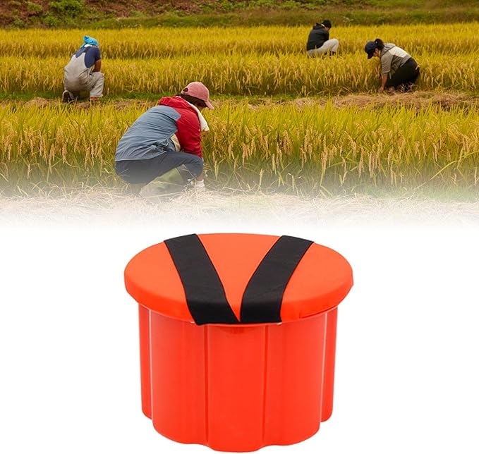 Garden Wearable Stool Outdoor Fishing Chair Gardening Supplies Camping Stool Portable Gardening Cushion Chair Workseat for Planting Farm 18cm Plastic