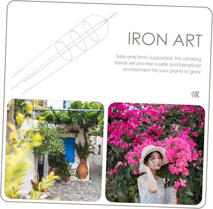 Milisten Sturdy Pergola Trellis Climbing Vines Frame for Small Garden Plant Support