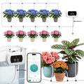 Automatic Watering System for Potted Plants[Wi-Fi &amp App Control] Smart Plant Watering Devices for Indoor Outdoor Automatic Drip Irrigation System Device Kit-USB ChargingWater 10 Plants