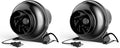 iPower 4 Inch Inline Duct Fan 195 CFM Ventilation Fan Exhaust HVAC Vent Blower for Hydroponics Grow Tents Black (Pack of 2)