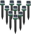 Pack of 10 Solar Mole Repellent Sonic Gopher Repellent Vole Chaser Mole Deterrent Sonic Spikes Repellent Ultrasonic Pest Control Outdoor Keep Moles Out of Yard Lawn