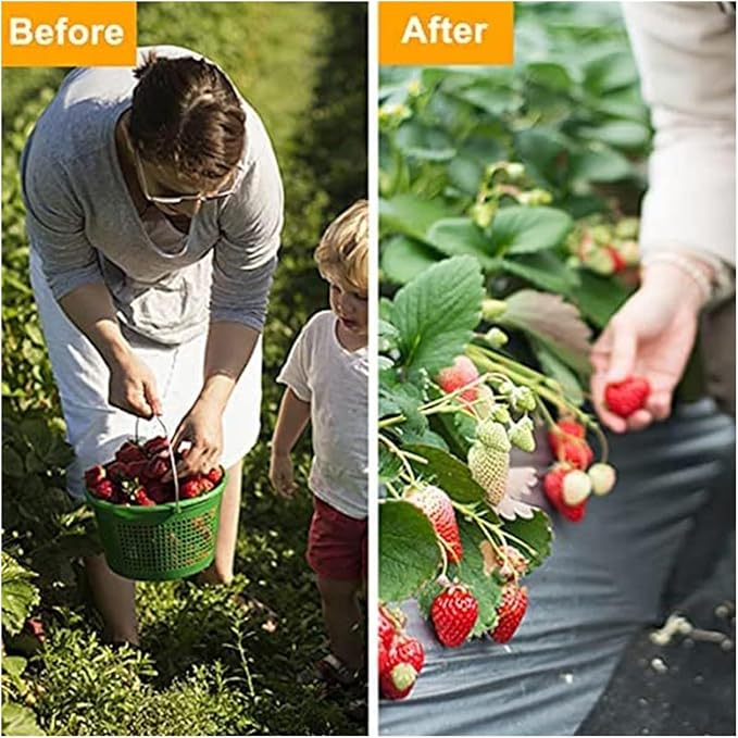 Driveway Fabric Weed Barrier Landscape Fabric Weed Control Film Barrier Fabric Garden Ground Cover(1.22x152m/4x500ft)