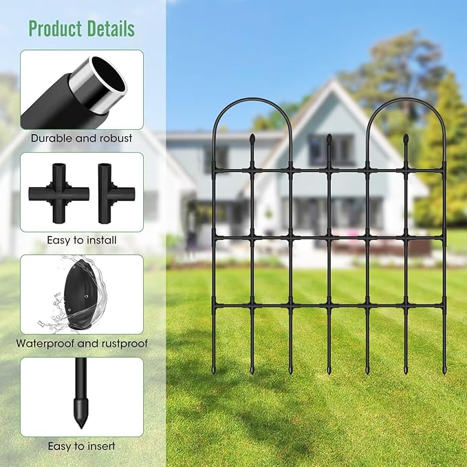 Garden Trellis for Climbing Plants - Metal Vertical Growth Plant Support Trellis - Tomato Climbing Stakes | for Garden Balcony Backyard Tomato Flowers Vine Ivy Clematis