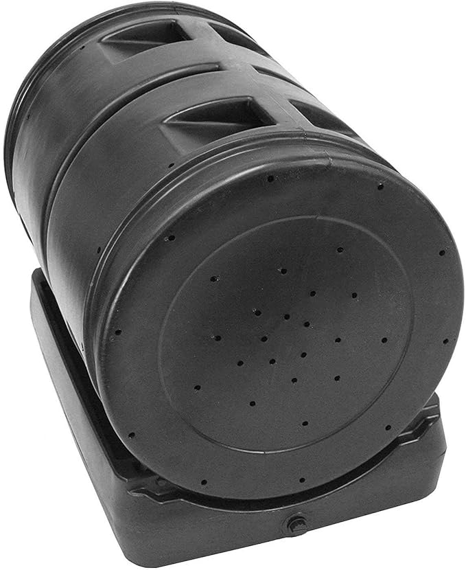 Good Ideas Compost Wizard Outdoor Garden Dual Tumbler Compost Container Black