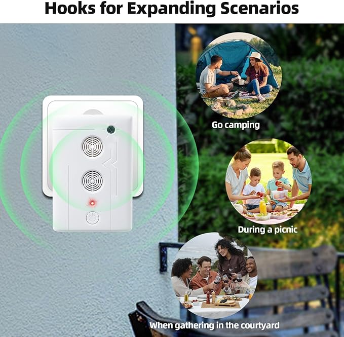 2026 Upgraded Bat Deterrent Devices: Rechargeable Ultrasonic Bat Deterrent for AtticPorchHouseGaragesBird Repellent Bats Fortress Mini Keep Away Indoor &amp Outdoor Friendly to Human &amp Pet