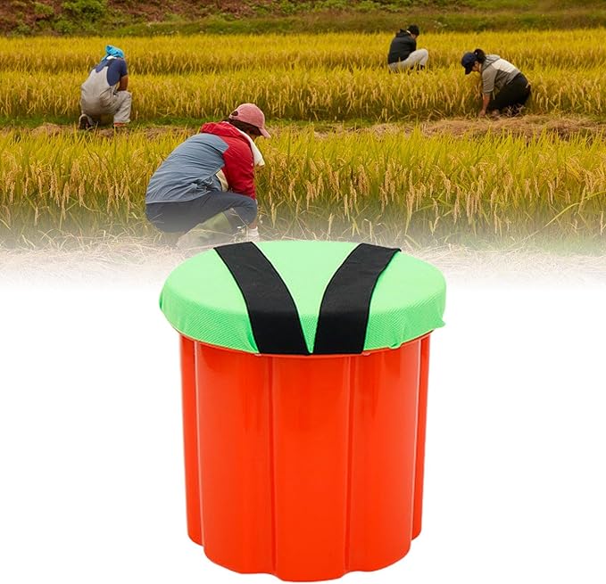 Yajuyi Portable Garden Seat for Outdoor Activities Ideal for Planting and Fishing 32cm Plastic