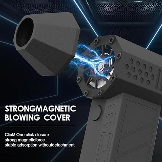 Compact Blower Fan 150000 RPM Mini Portable Blower with 4 Hours Battery Life Type C Fast Charging for Cleaning Cars Keyboards Plants