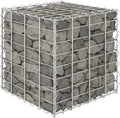 Cube Gabion Raised BedOutdoor Garden GabionsStone BasketsPlanters Raised Vegetable BedsGarden DecorationSteel Wire 15.7x15.7x15.7